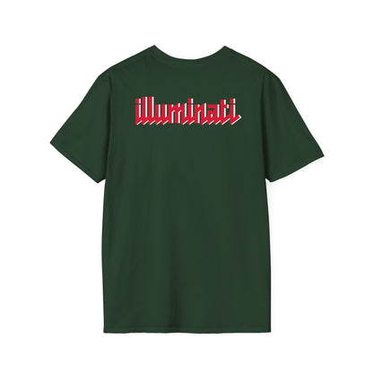 Illuminati - White/Ruby Eye Logo Tee