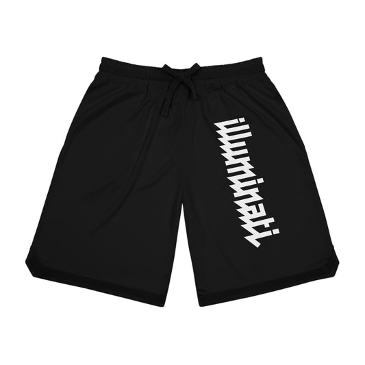 Illuminati -  Basketball Rib Shorts with Bold Graphic Design