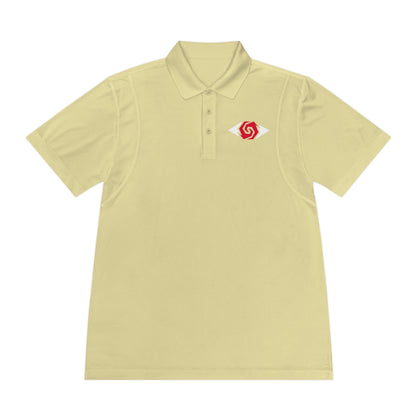 Illuminati -  White/Ruby Polo Shirt (Embroidery)