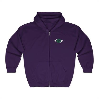 Illuminati - Eco-Friendly Unisex Full Zip Hoodie with Unique Logo