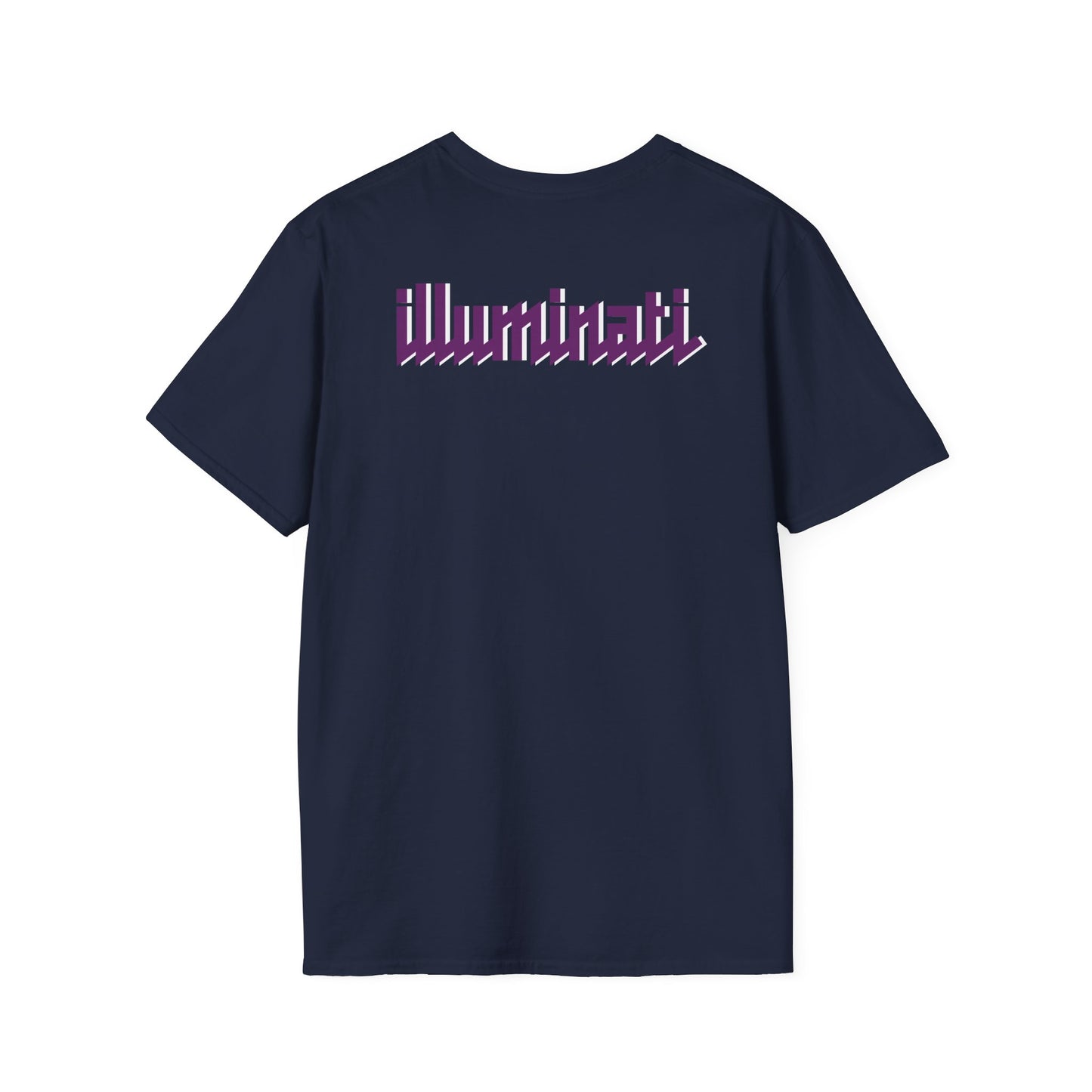 Illuminati - White/Amethyst Eye Logo Tee