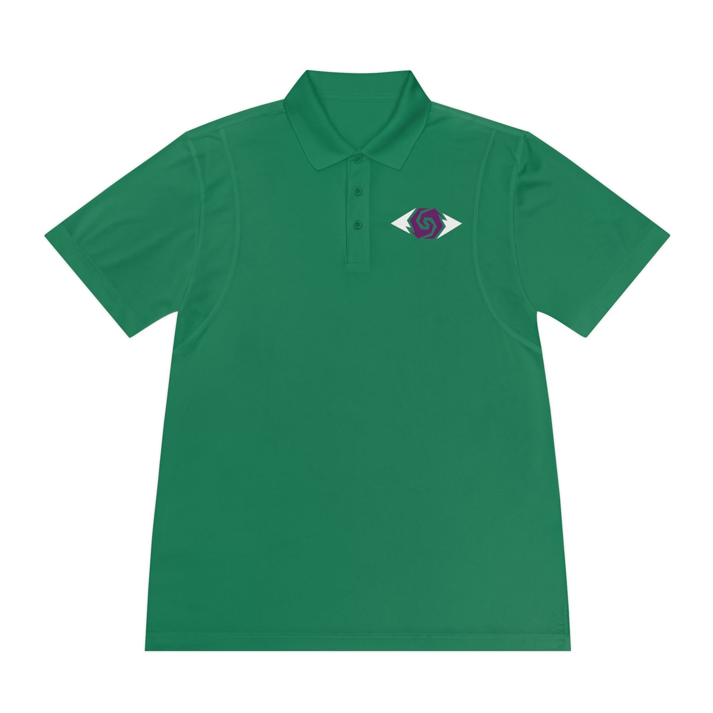 Illuminati -  White/Amethyst Polo Shirt (Embroidery)