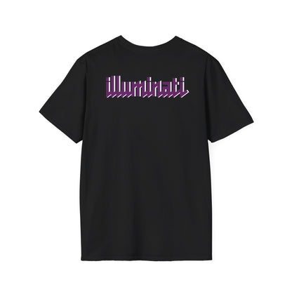 Illuminati - White/Amethyst Eye Logo Tee