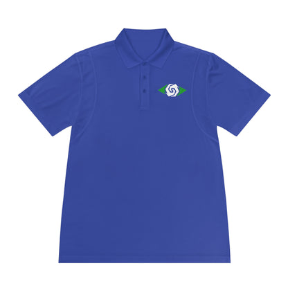 Illuminati -  Emerald/White Eye Polo Shirt (Embroidery)