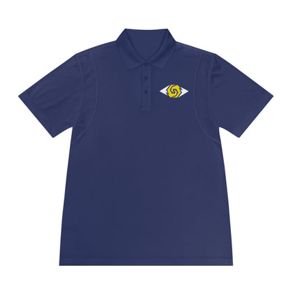 Illuminati -  White/Amber Eye Polo Shirt (Embroidery)