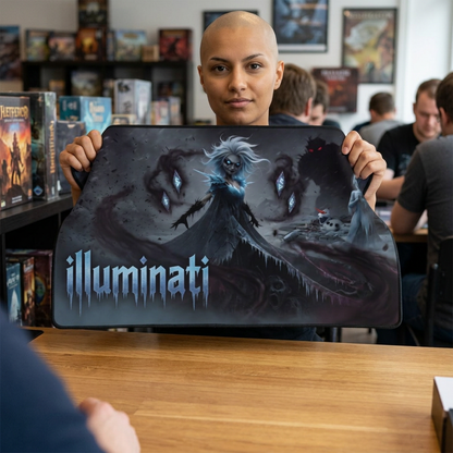 Illuminati Gothic Desk Mat — Dark Fantasy Gaming Mouse Pad