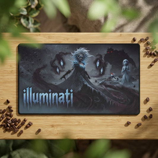 Illuminati Gothic Desk Mat — Dark Fantasy Gaming Mouse Pad