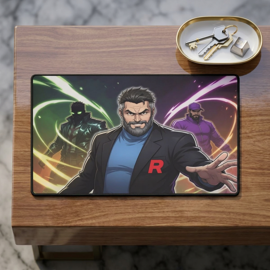 Retro Villain Desk Mat — PokeBro Gaming Mousepad