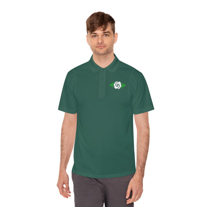 Illuminati -  Emerald/White Eye Polo Shirt (Embroidery)
