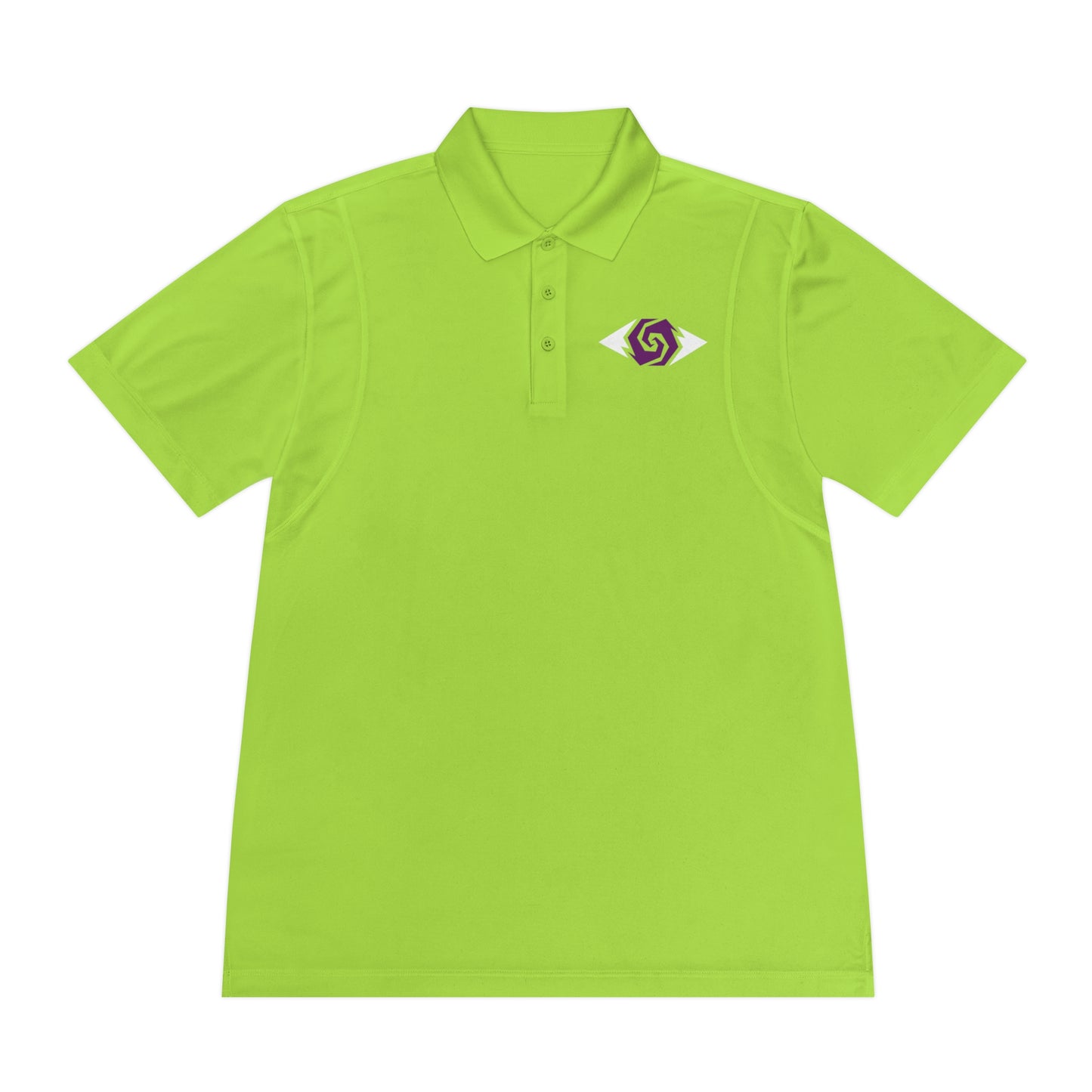 Illuminati -  White/Amethyst Polo Shirt (Embroidery)