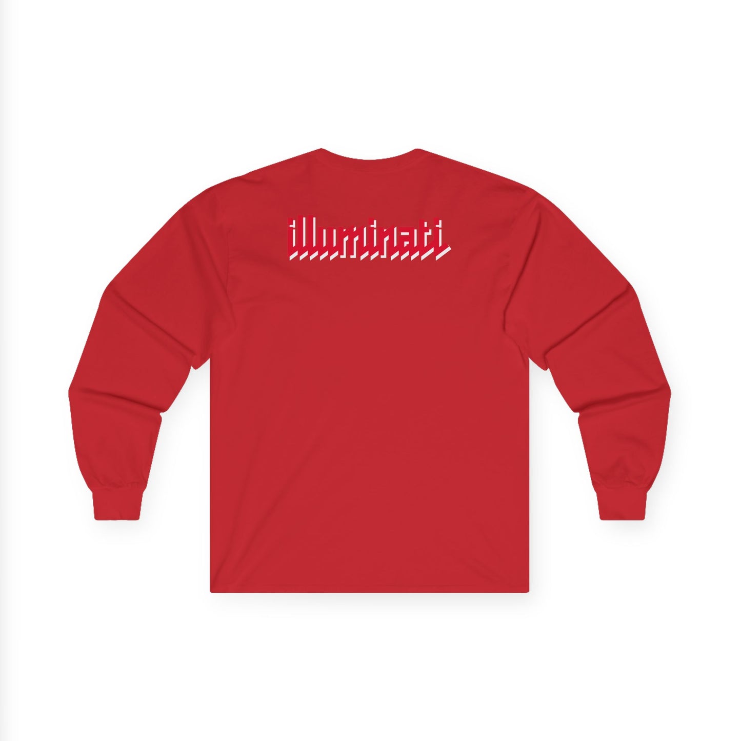 Illuminati – White/Ruby Eye Long Sleeve Tee