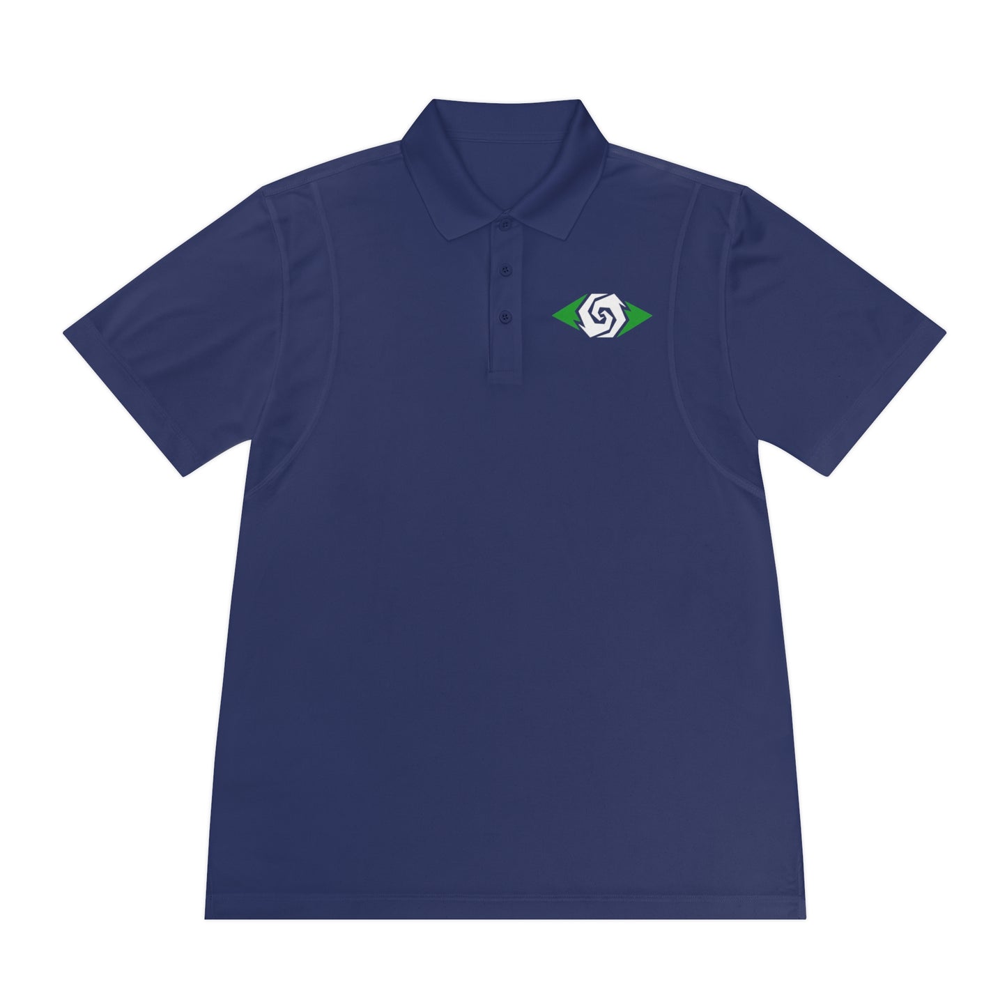 Illuminati -  Emerald/White Eye Polo Shirt (Embroidery)
