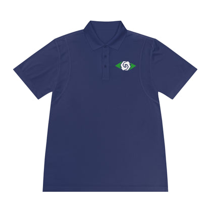 Illuminati -  Emerald/White Eye Polo Shirt (Embroidery)