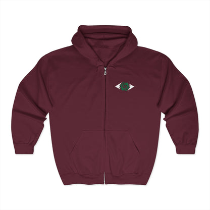 Illuminati - Eco-Friendly Unisex Full Zip Hoodie with Unique Logo