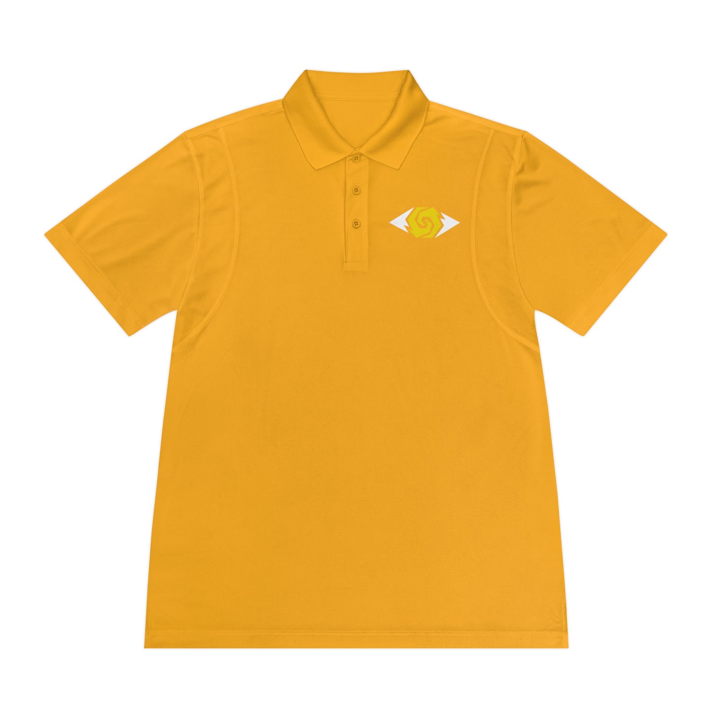 Illuminati -  White/Amber Eye Polo Shirt (Embroidery)