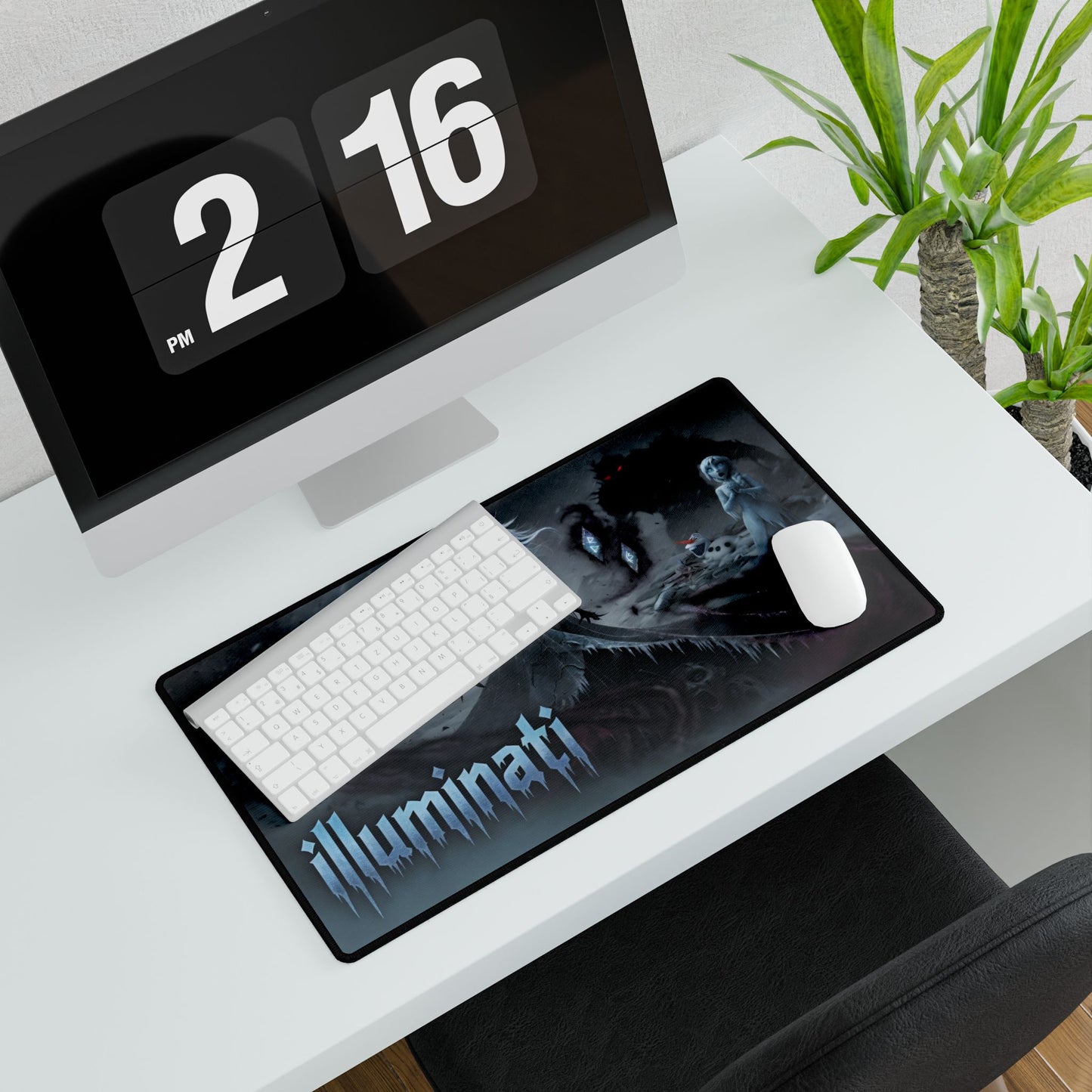 Illuminati Gothic Desk Mat — Dark Fantasy Gaming Mouse Pad
