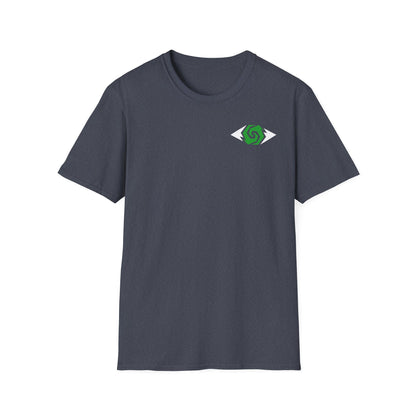 Illuminati - White/Emerald Eye Logo Tee