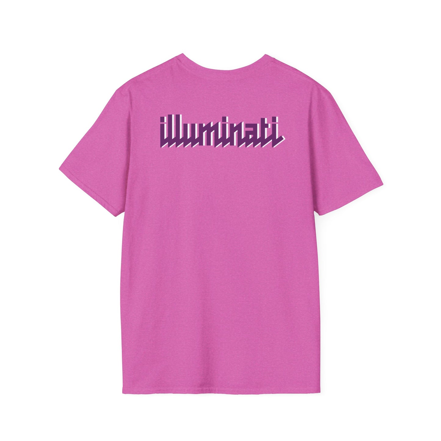 Illuminati - White/Amethyst Eye Logo Tee