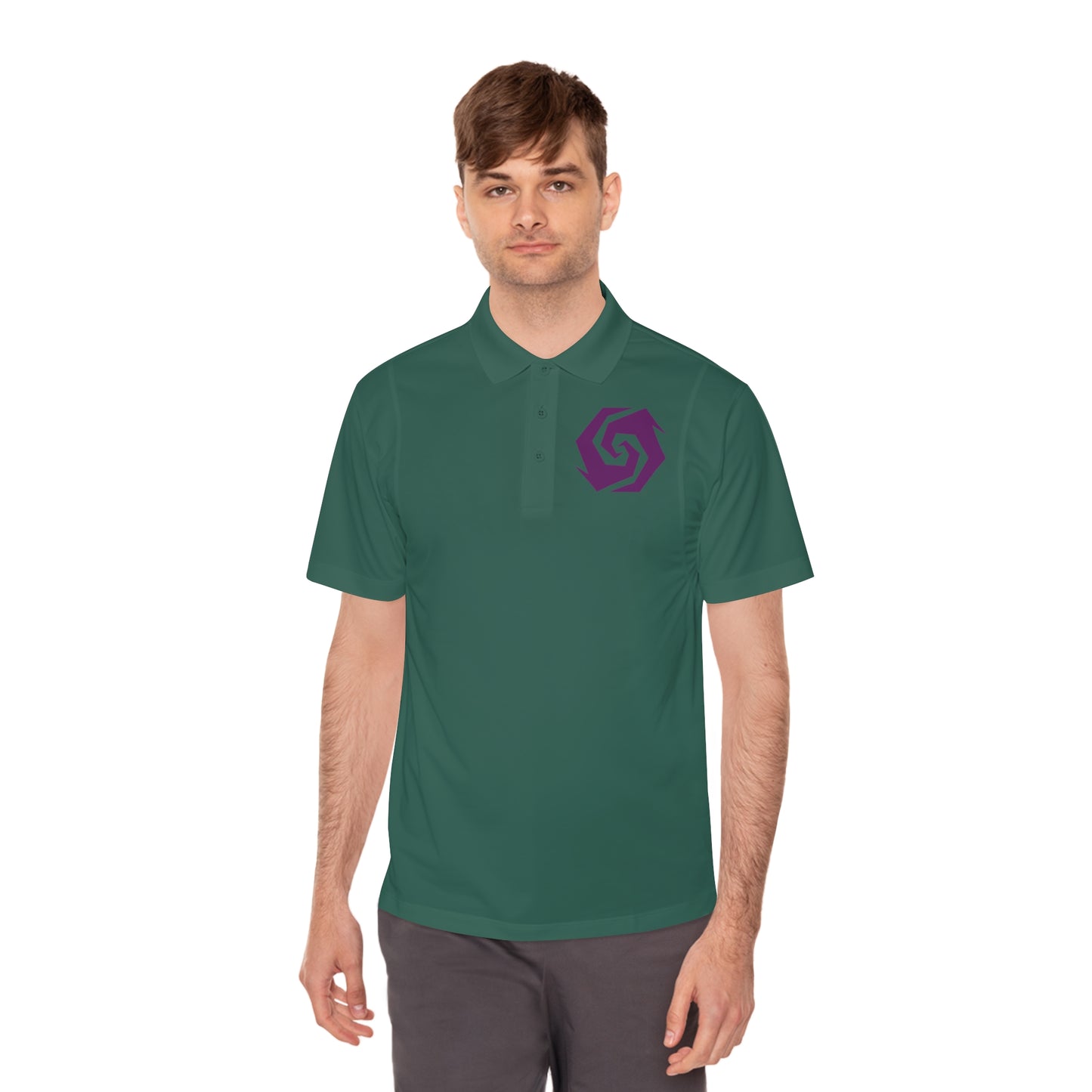 Illuminati -  Amethyst Butt Polo Shirt (Embroidery)