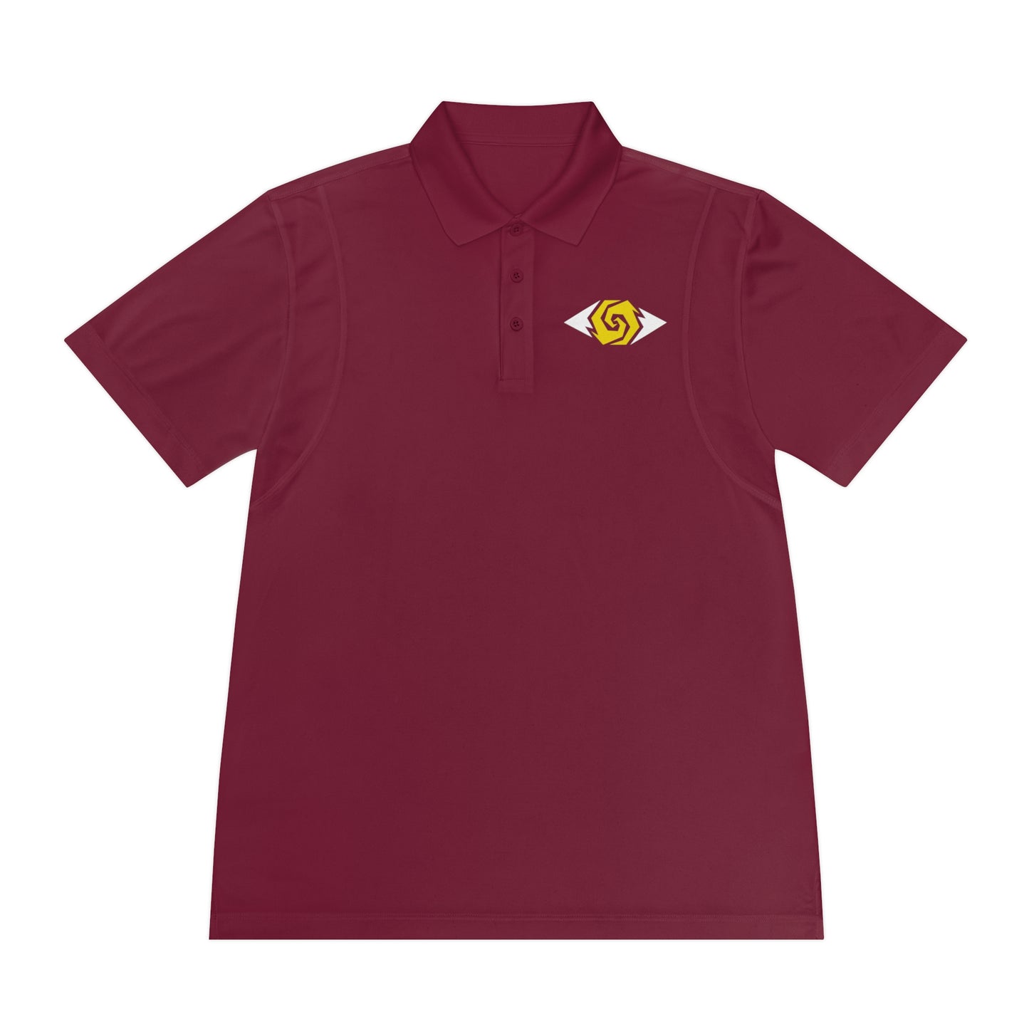 Illuminati -  White/Amber Eye Polo Shirt (Embroidery)