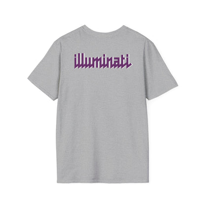 Illuminati - White/Amethyst Eye Logo Tee
