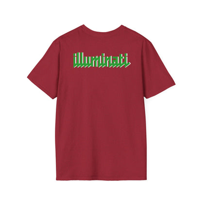 Illuminati - White/Emerald Eye Logo Tee