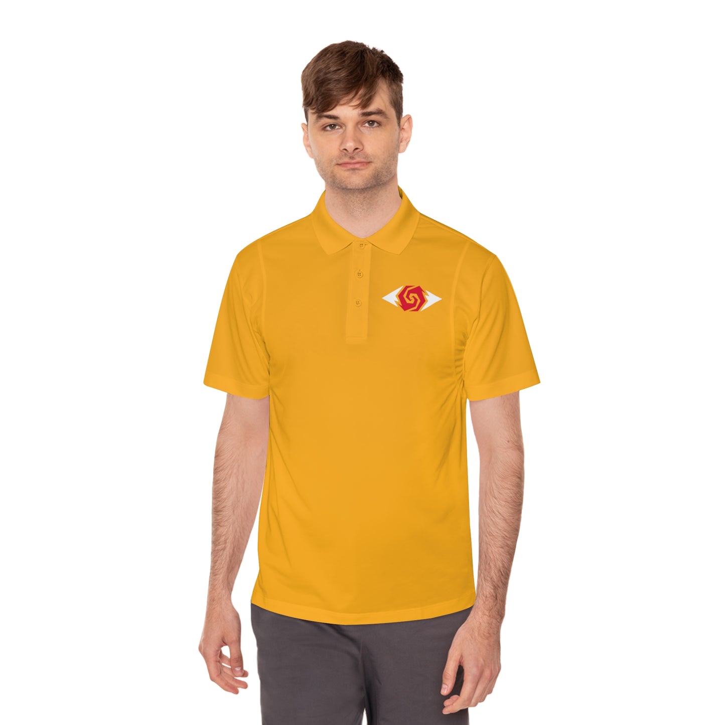 Illuminati -  White/Ruby Polo Shirt (Embroidery)