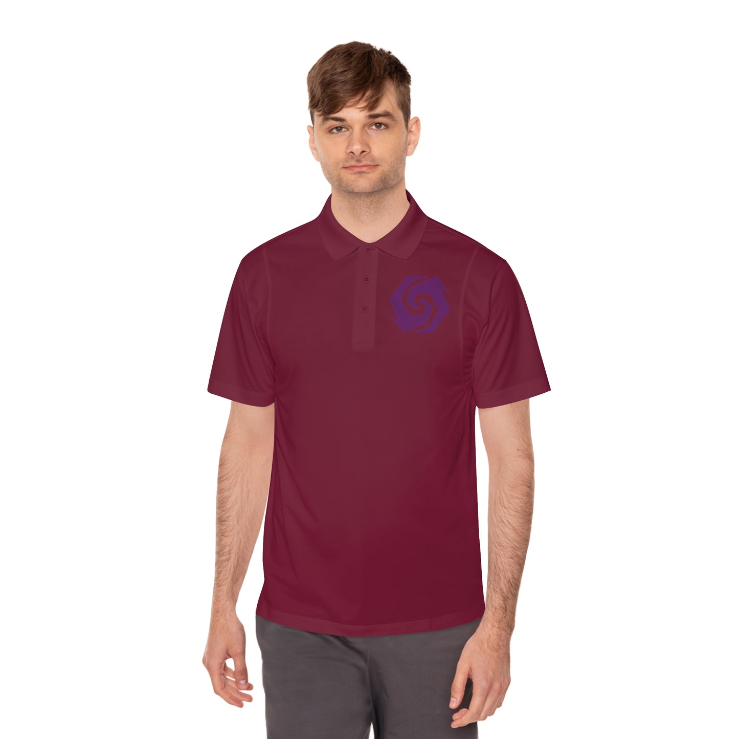 Illuminati -  Amethyst Butt Polo Shirt (Embroidery)