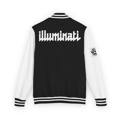 Unisex Letterman Jacket with Illuminati Design, Stylish Outerwear, Perfect for Casual Wear, Unique Gift for Fans, Trendy Streetwear