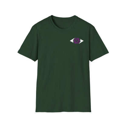 Illuminati - White/Amethyst Eye Logo Tee