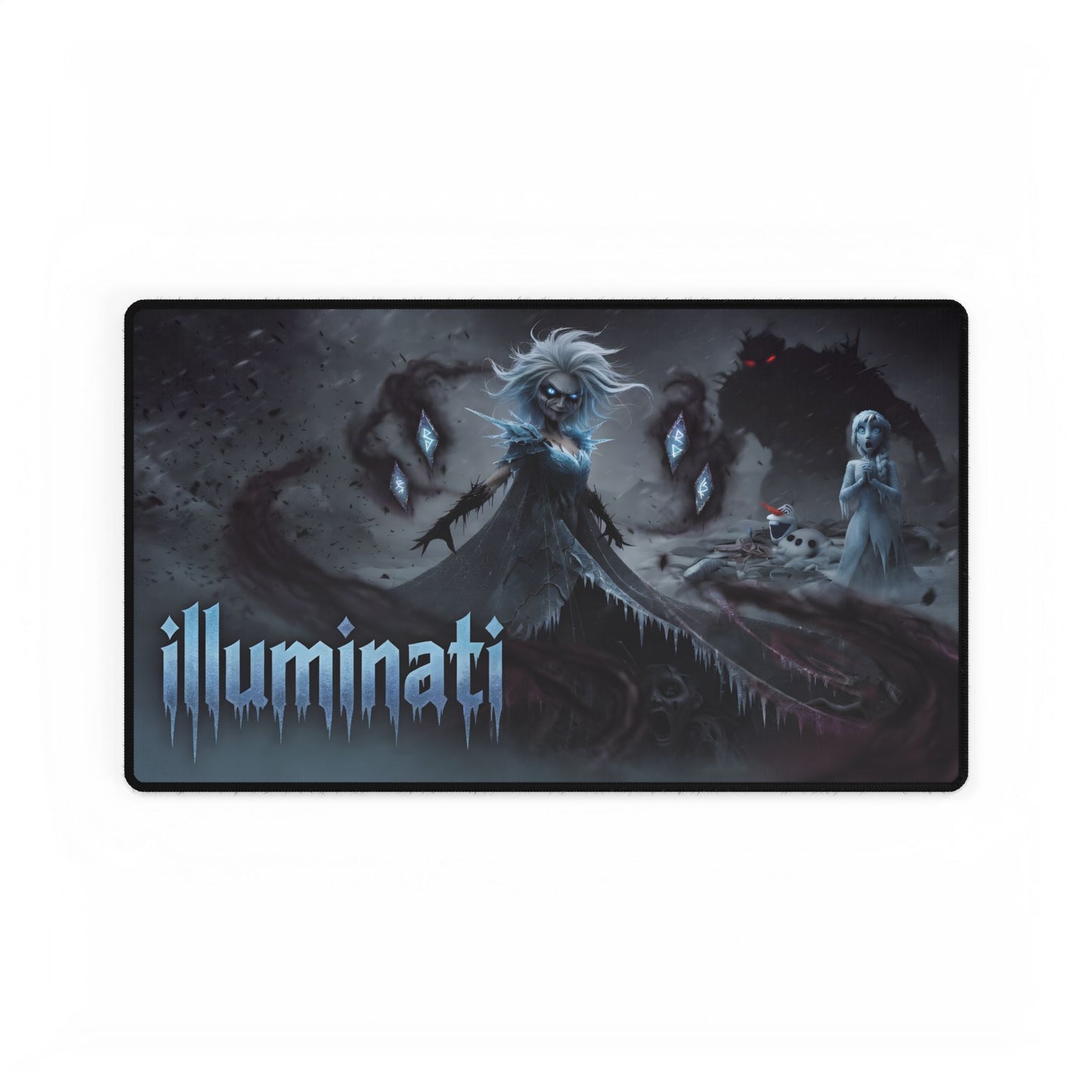 Illuminati Gothic Desk Mat — Dark Fantasy Gaming Mouse Pad