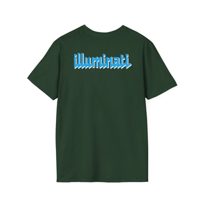 Illuminati - White/Sapphire Eye Logo Tee