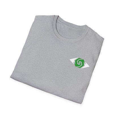 Illuminati - White/Emerald Eye Logo Tee