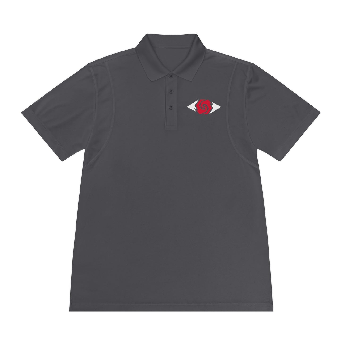 Illuminati -  White/Ruby Polo Shirt (Embroidery)