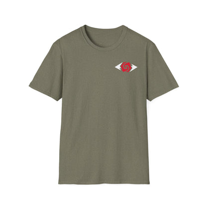 Illuminati - White/Ruby Eye Logo Tee