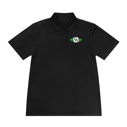 Illuminati -  Emerald/White Eye Polo Shirt (Embroidery)