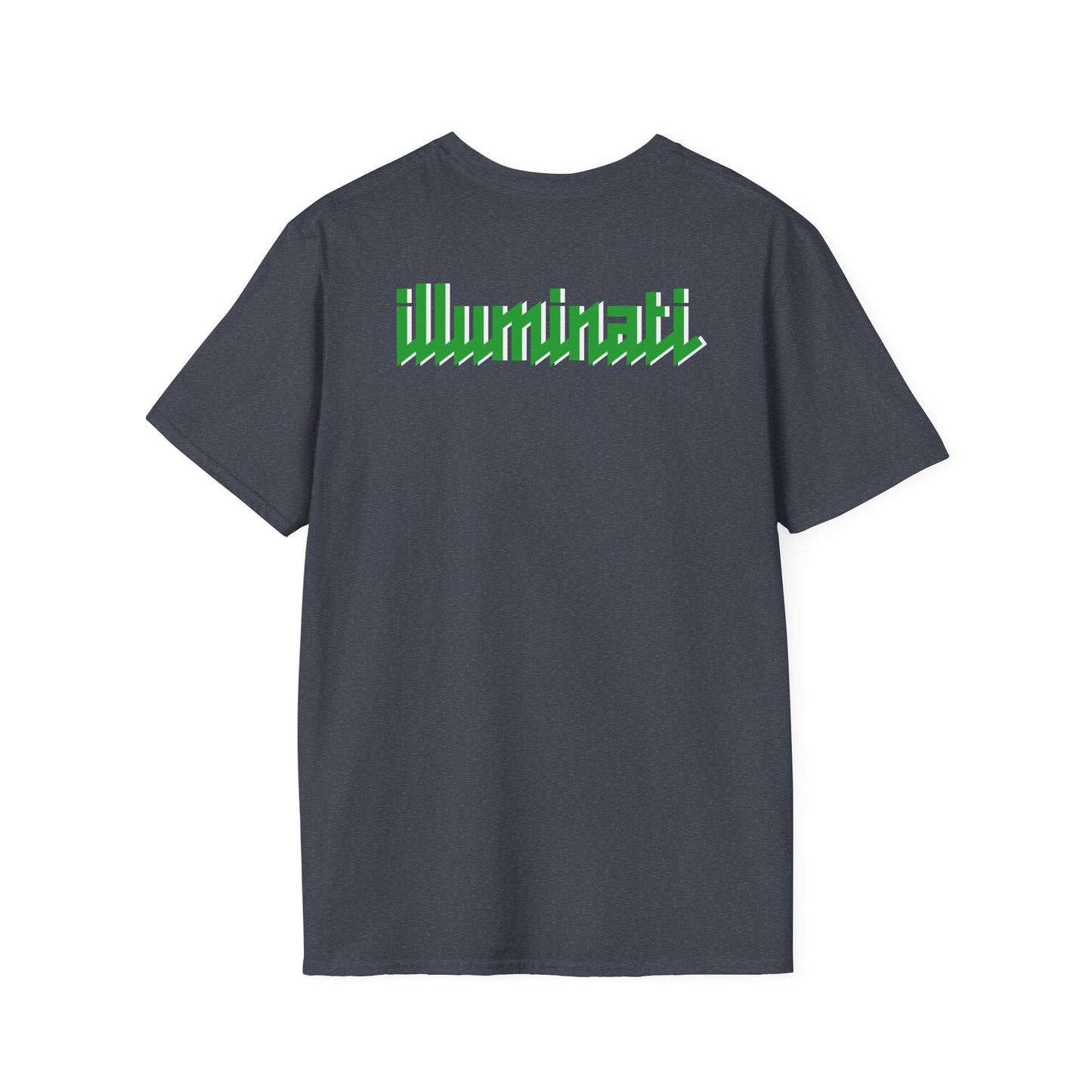 Illuminati - White/Emerald Eye Logo Tee