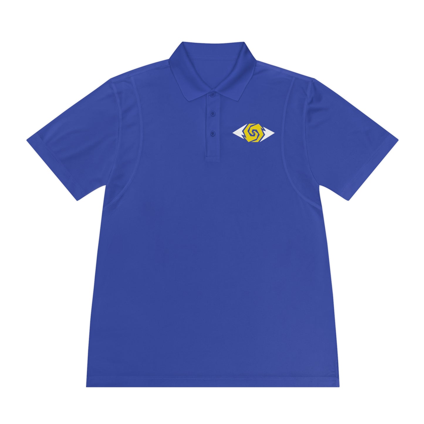 Illuminati -  White/Amber Eye Polo Shirt (Embroidery)