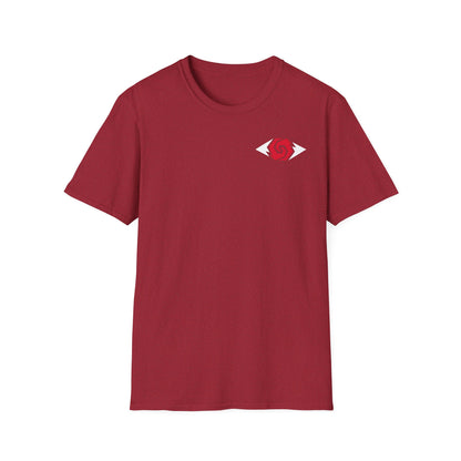 Illuminati - White/Ruby Eye Logo Tee