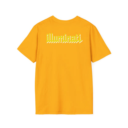 Illuminati - White/Amber Eye Logo Tee