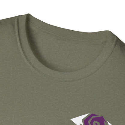 Illuminati - White/Amethyst Eye Logo Tee