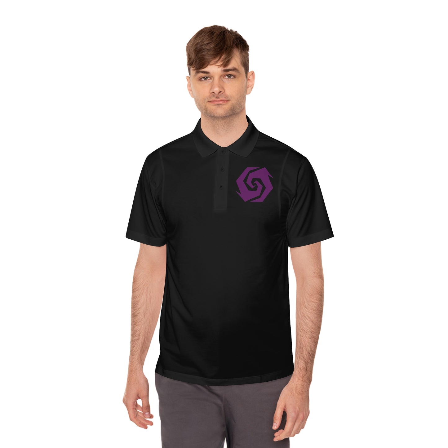 Illuminati -  Amethyst Butt Polo Shirt (Embroidery)