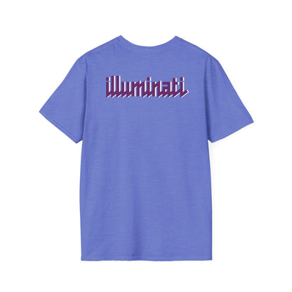 Illuminati - White/Amethyst Eye Logo Tee