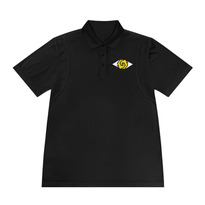 Illuminati -  White/Amber Eye Polo Shirt (Embroidery)
