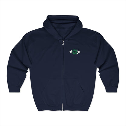 Illuminati - Eco-Friendly Unisex Full Zip Hoodie with Unique Logo