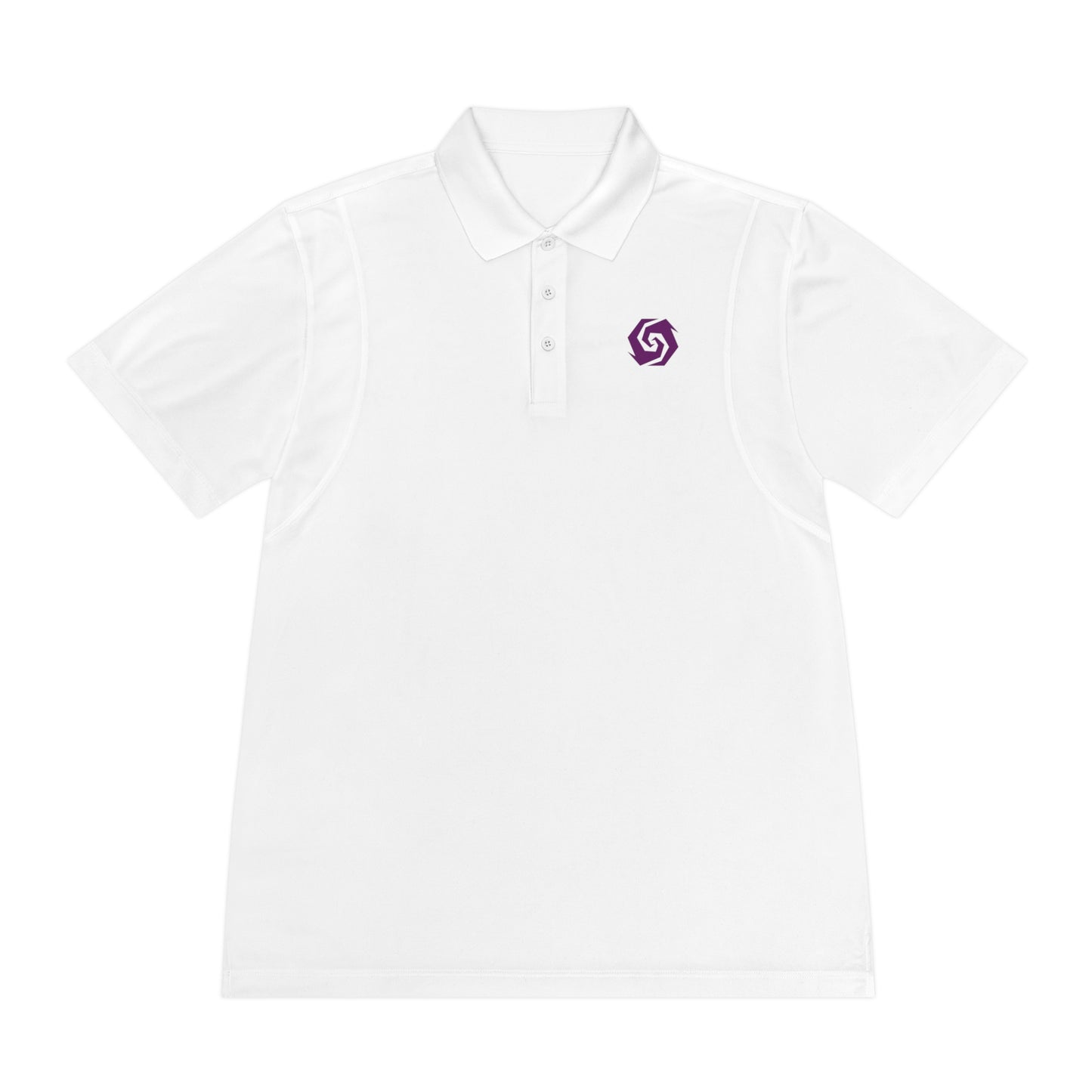 Illuminati -  White/Amethyst Polo Shirt (Embroidery)