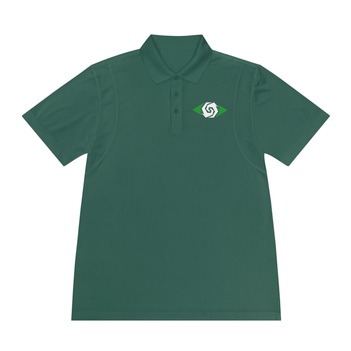 Illuminati -  Emerald/White Eye Polo Shirt (Embroidery)