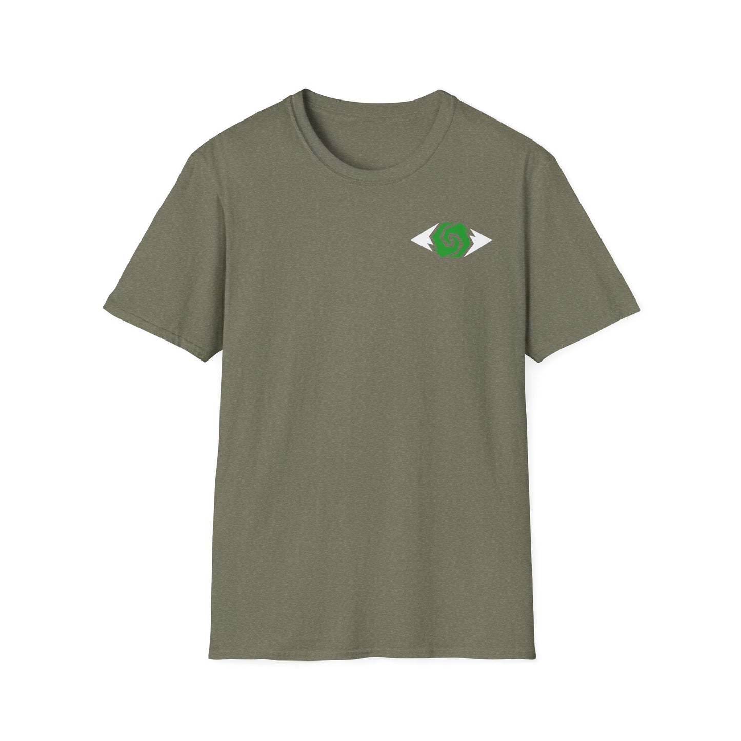 Illuminati - White/Emerald Eye Logo Tee