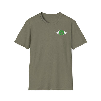 Illuminati - White/Emerald Eye Logo Tee