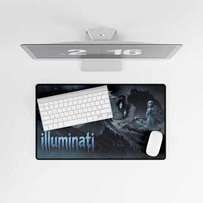 Illuminati Gothic Desk Mat — Dark Fantasy Gaming Mouse Pad